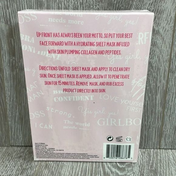 Empow{her} Beauty Face It - 5 Piece Sheet Mask Set Collagen and Peptide Infused - Picture 2 of 8